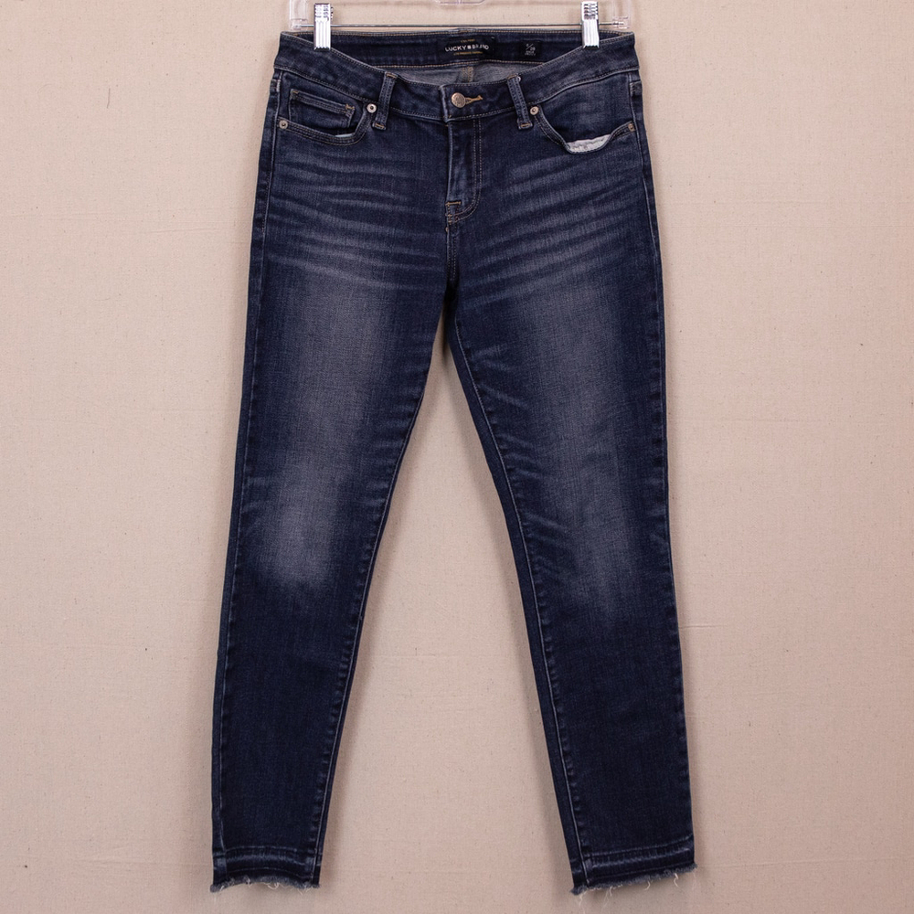 Lucky Brand Lolita dark wash skinny ankle jeans-6